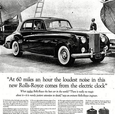 ogilvy rolls royce ad|rolls royce advertisements.